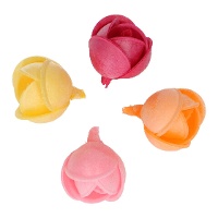 Obleas de flores de peonias de colores de 3 cm - FunCakes - 7 unidades