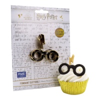 Cortador de Harry Potter gafas y rayo pequeño