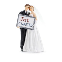 Figura para tarta de boda de Just Married de 14,5 cm