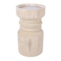 Candelabro de madera de 19,2 cm - DCasa