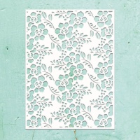 Plantilla Stencil flores pequeñas de 15,2 x 20,3 cm - Mintay papers - 1 unidad