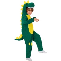 Disfraz de dinosaurio verde infantil