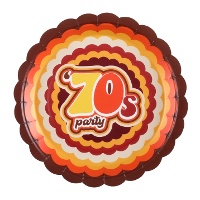 Platos de años 70 retro de 23 cm - 10 unidades
