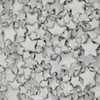 Sprinkles de estrellas plateadas de varios tamaños de 60 gr - FunCakes