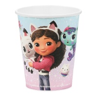 Vasos de Gabby casa de muñecas de 250 ml - 6 unidades