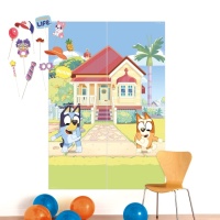 Kit para photocall de Bluey con mural - 16 unidades