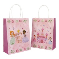 Bolsas regalo de 27 x 20 cm de princesas - 6 unidades