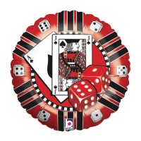 Globo redondo de ficha de casino de 46 cm - Grabo