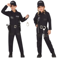 Disfraz de policía con gorra infantil