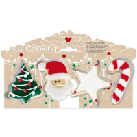 Cortadores de Navidad - Scrapcooking - 4 unidades