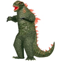 Disfraz de dinosaurio mutante hinchable para adulto