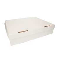 Caja para 24 cupcakes de color blanco de 45 x 38,5 x 10,5 cm - FunCakes - 10 unidades