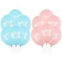 Globos de látex Mom to be de 30 cm - PartyDeco - 50 unidades