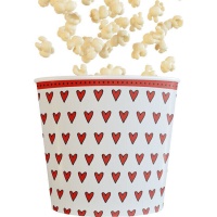 Cubo para palomitas de corazones de 2,8 L