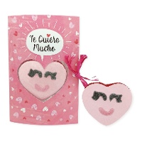 Tarjeta de corazón Te quiero mucho de 12 g - 1 unidad