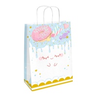 Bolsas de papel de dulces en colores pastel - 4 unidades