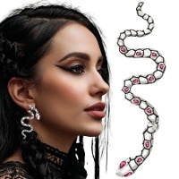 Pendientes de serpiente de 6 cm - 1 par