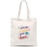 Bolsa de tela Viva la madre que me parió de 48 cm - DCasa