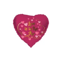 Globo de corazón de Love is in the air de 45 cm