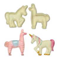 Moldes de unicornio y llama - JEM - 2 unidades