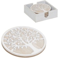 Posavasos Árbol de la vida de 12 cm - DCasa - 4 unidades