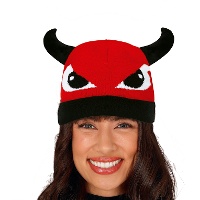 Gorro de demonio efecto lana