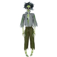 Colgante de zombie verde esqueleto de 45 cm