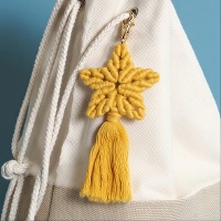 Kit de macramé - Llavero de estrella - Artemio - 2 unidades