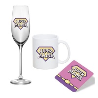 Set de regalo de Super Mamá - 3 piezas