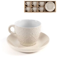 Taza de café de 250 ml marfil - DCasa - 4 servicios