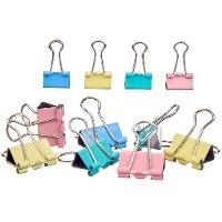 Pinzas clip color pastel pequeñas - 7 unidades