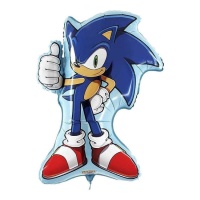Globo de Sonic silueta de 77 cm
