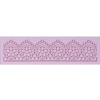 Molde de silicona rectangular de cenefa geométrica de 17,3 x 5 cm - Artis decor