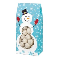 Bolsa para galletas o dulces de muñeco de nieve de 10 x 7,6 x 21,6 cm - Wilton - 3 unidades