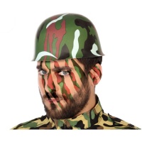 Casco de militar camuflaje - 58 cm