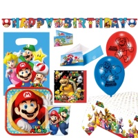 Pack para fiesta de Super Mario Bros