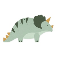 Servilletas de Triceratops de 18 x 10 cm - 12 unidades