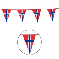 Banderín de Noruega de triángulo de 10 m