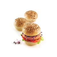 Molde Burguer de silicona de 8 cm - Silikomart - 6 cavidades