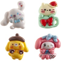 Figuras para roscón de mascotas navideños de 3 a 3,5 cm - Dekora - 50 unidades
