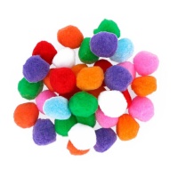 Pompones de colores de polipropileno de 5 cm - Innspiro - 50 unidades