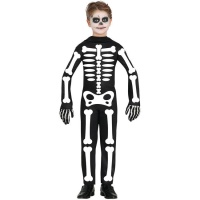 Disfraz de esqueleto frontal infantil
