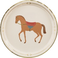 Platos de caballo con estribos de 23 cm - 6 unidades
