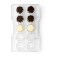 Molde de cápsulas para chocolate de 20 x 12 cm - Decora - 10 cavidades