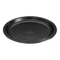 Platos de 25 cm de plástico redondos resistentes - 10 unidades