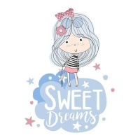 Papel de sublimación A3 niña sweet dreams - Artis decor - 1 unidad