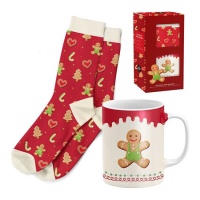 Set regalo de taza y calcetines de Sweet Christmas