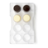 Molde de cápsulas para chocolate de 20 x 12 cm - Decora - 8 cavidades