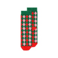 Calcetines infantiles de rombos navideños