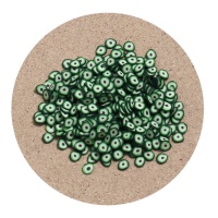Figuras decorativas de círculo verde de 0,5 cm